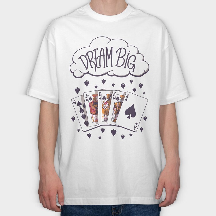 Dream Poker, Tricou Oversize Barbati (Unisex)