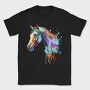 Watercolor Horse Head Drip, Tricou Barbati (Unisex)