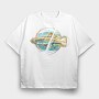 Watercolor Fish Olomina, Tricou Oversize Barbati (Unisex)