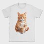 Watercolor Cat And Coffee, Tricou Barbati (Unisex)