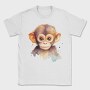 Watercolor Baby Monkey Mug, Tricou Barbati (Unisex)
