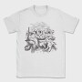 Watch And Cats Painting Parody, Tricou Barbati (Unisex)