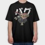 Pug 2, Tricou Oversize Barbati (Unisex)