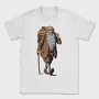 Walking Old Man Tote, Tricou Barbati (Unisex)