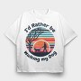 Walking Dog Quote My, Tricou Oversize Barbati (Unisex)