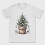 Potted Christmas Tree Tote, Tricou Barbati (Unisex)
