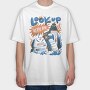 Robot Invasion 06, Tricou Oversize Barbati (Unisex)