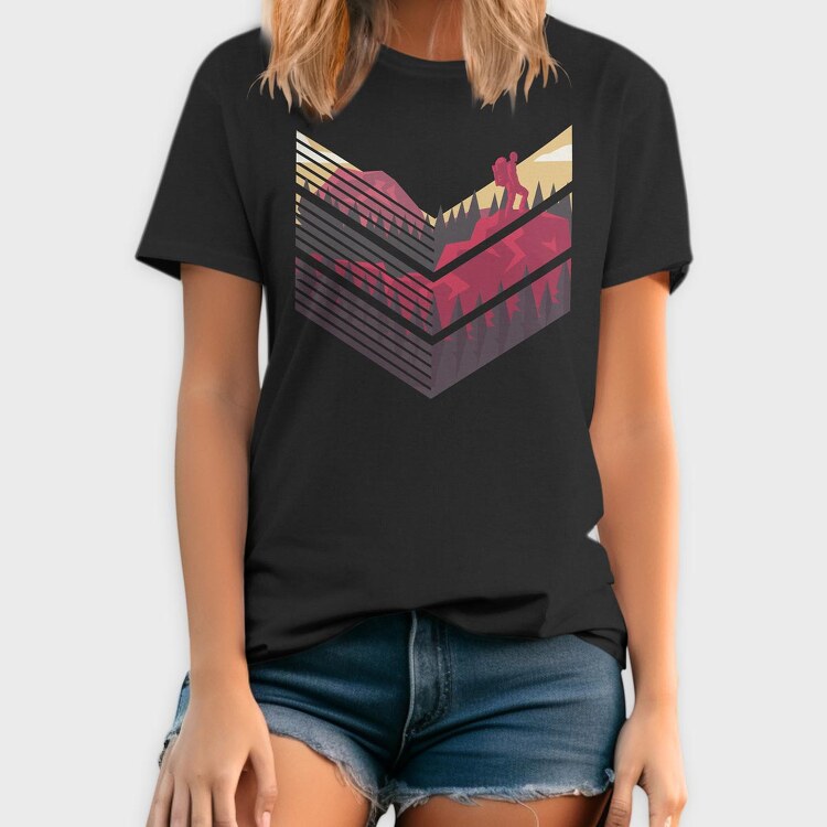 Climing Land Scape, Tricou Barbati (Unisex)