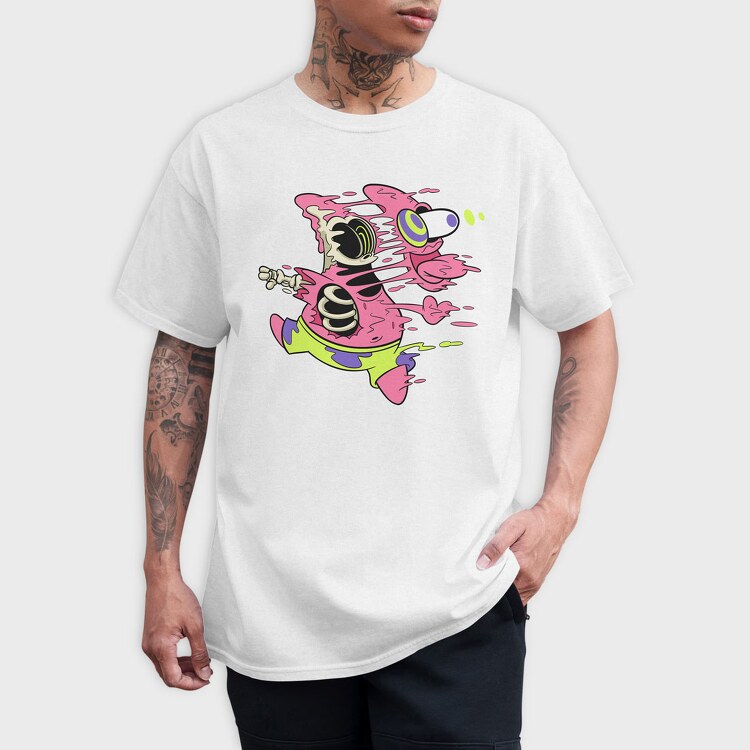 Crazy Patrick Star, Tricou Barbati (Unisex)