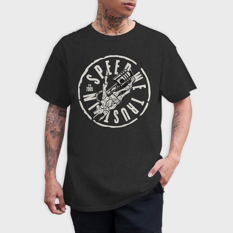 Skull Piston, Tricou Barbati (Unisex)