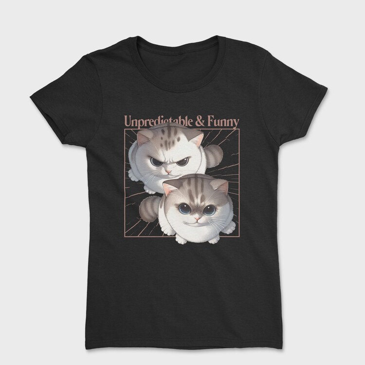 Playful Grumpy Cats, Tricou Femei