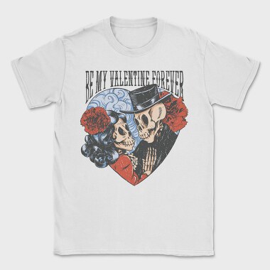 Valentine Skulls, Tricou Barbati (Unisex)
