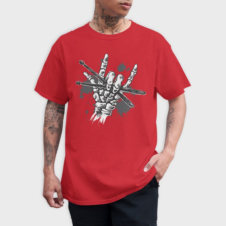 Skeleton Hand Drums, Tricou Barbati (Unisex)