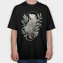 Possum Animal With Mystical Leaves, Tricou Oversize Barbati (Unisex)