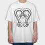 Geometric Snakes Two, Tricou Oversize Barbati (Unisex)