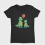 Playful Dinosaur Dinos Balloon Onesie, Tricou Femei