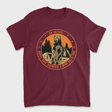 Worst Case Scenario Camping, Tricou Barbati (Unisex)