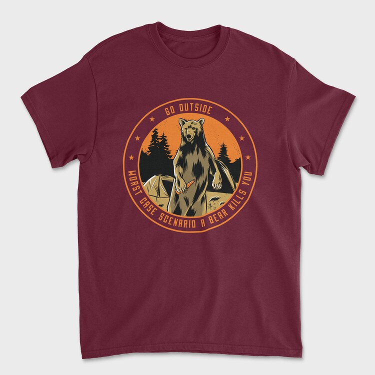 Worst Case Scenario Camping, Tricou Barbati (Unisex)