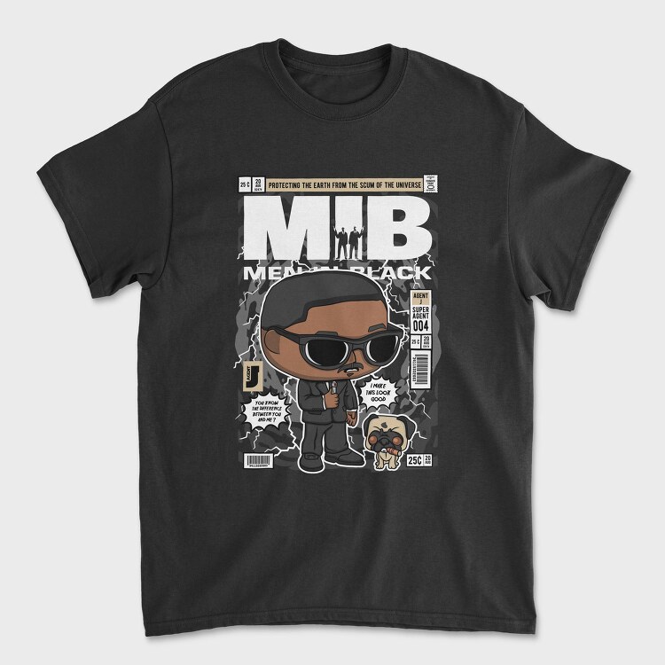 Agent J Comic Pop Art, Tricou Barbati (Unisex)