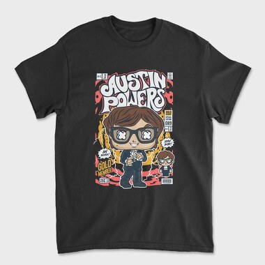 Austin Powers Pop Art, Tricou Barbati (Unisex)