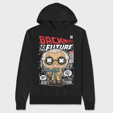 Back To The Future Doc, Hanorac Oversize Barbati (Unisex)