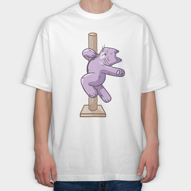 Pole Cat, Tricou Oversize Barbati (Unisex)