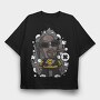 Cool Monkey Smoke, Tricou Oversize Barbati (Unisex)