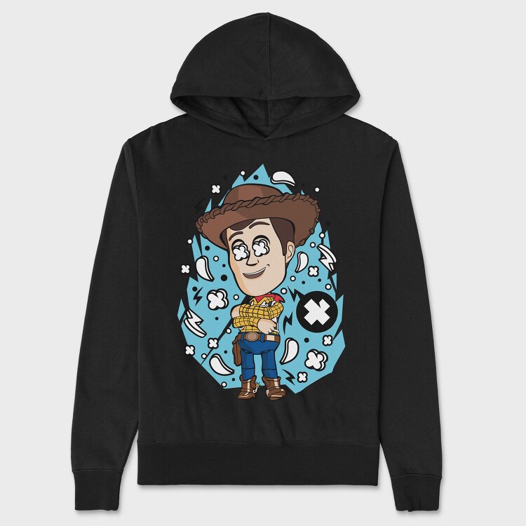 Cowboy X Explosion, Hanorac Oversize Barbati (Unisex)