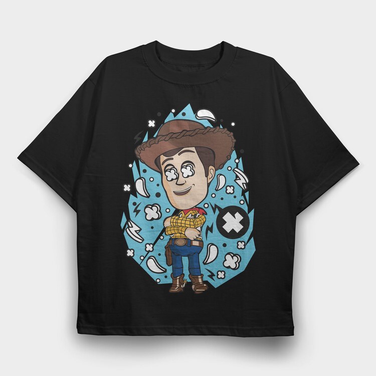 Cowboy X Explosion, Tricou Oversize Barbati (Unisex)