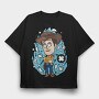 Cowboy X Explosion, Tricou Oversize Barbati (Unisex)