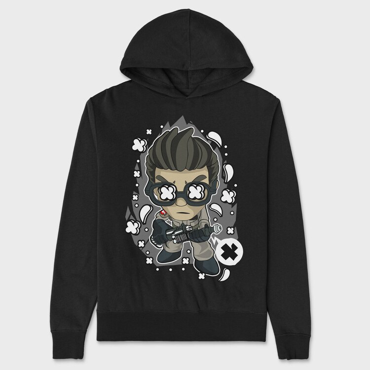 Cyberpunk Aviator, Hanorac Oversize Barbati (Unisex)