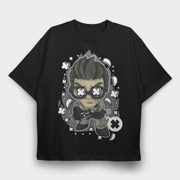 Cyberpunk Aviator, Tricou Oversize Barbati (Unisex)