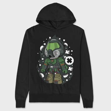 Cyberpunk Soldier, Hanorac Oversize Barbati (Unisex)