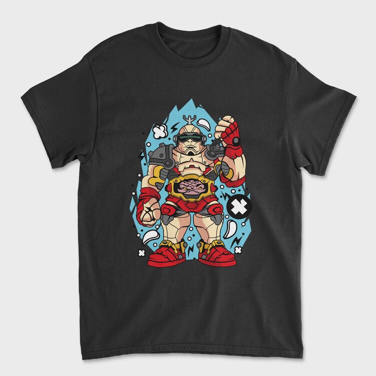 Cyberpunk Warrior 2, Tricou Barbati (Unisex)