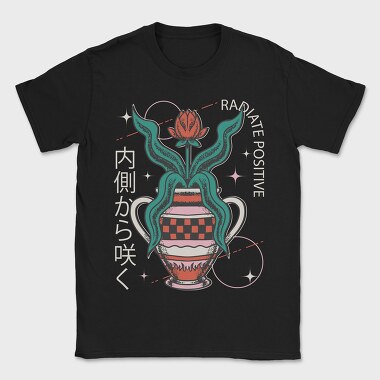 Positive Vibes Flower Vase 07, Tricou Barbati (Unisex)