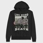 Possum Wild Animal Funny Quote Illustration, Hanorac Oversize Barbati (Unisex)