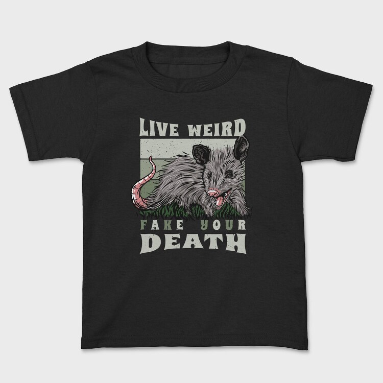 Possum Wild Animal Funny Quote Illustration, Tricou Copii
