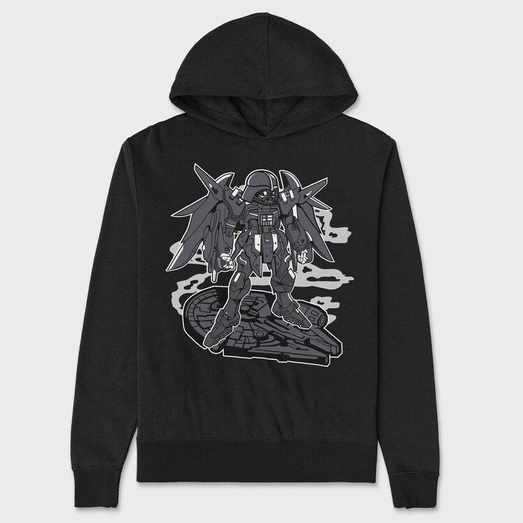 Darth Vader Mech, Hanorac Oversize Barbati (Unisex)