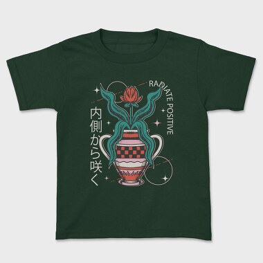 Positive Vibes Flower Vase 07, Tricou Copii
