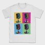 Pop Art Microphones Music, Tricou Barbati (Unisex)