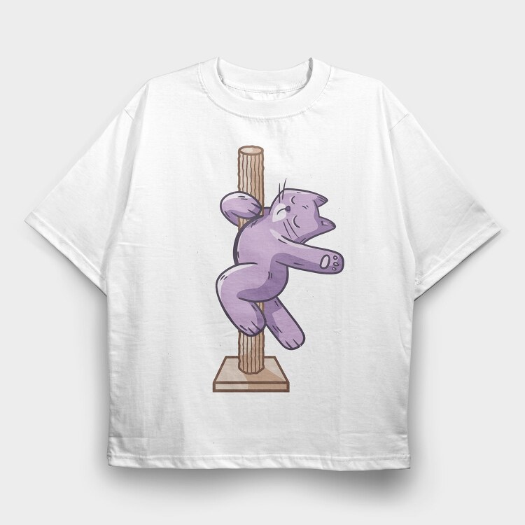 Pole Cat, Tricou Oversize Barbati (Unisex)