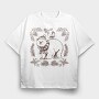 Polar Bear Animal Winter Throw Pillow, Tricou Oversize Barbati (Unisex)