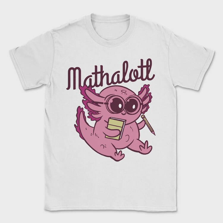 Playful Axolotl Mathalotl, Tricou Barbati (Unisex)