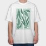 Plants And Fern Leaves Vintage, Tricou Oversize Barbati (Unisex)