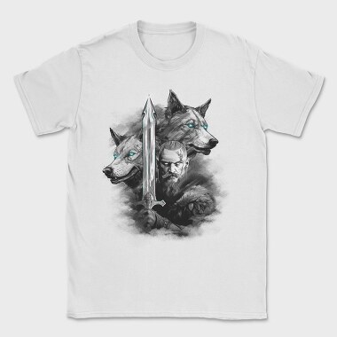 Viking and Wolves, Tricou Barbati (Unisex)