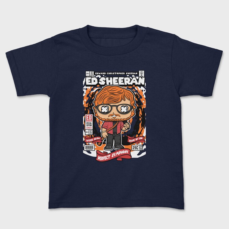 Ed Sheeran Comic Pop Art, Tricou Copii