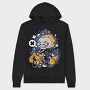 Flame Rider Skull, Hanorac Oversize Barbati (Unisex)