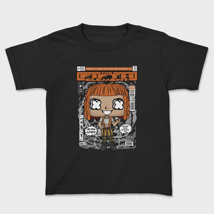 Futuristic Pop Art Girl, Tricou Copii