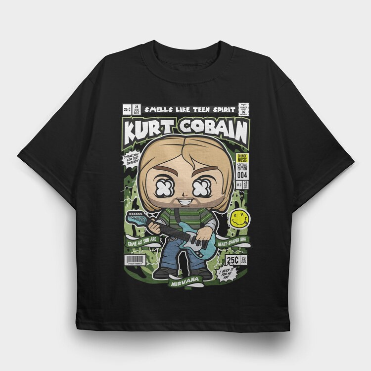 Grunge Spirit Guitar, Tricou Oversize Barbati (Unisex)