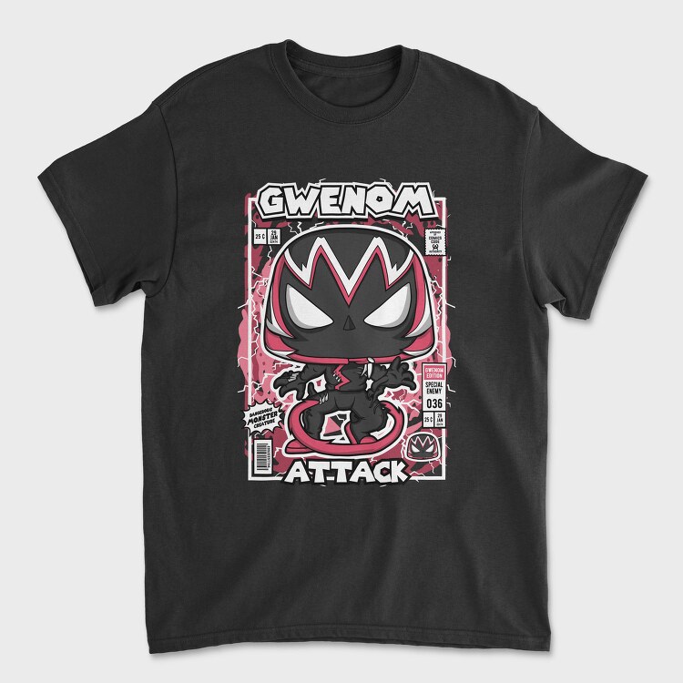 Gwenom Attack, Tricou Barbati (Unisex)